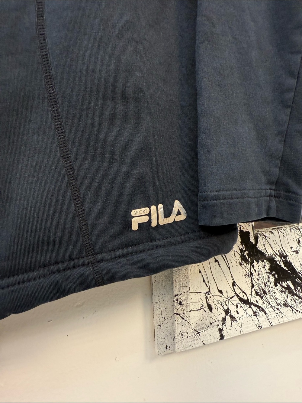 FILA Black Lightweight Jacket with Rainbow Zip - Picture 3 of 5